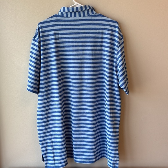 Peter Millar XL blue Striped Polo Shirt - Picture 6 of 6